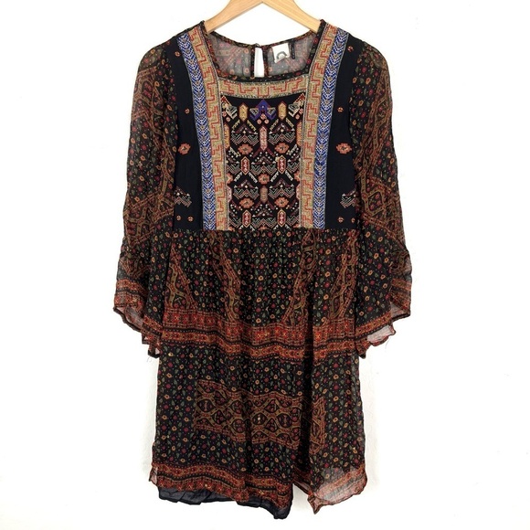 Anthropologie Dresses & Skirts - Anthropologie Akemi+Kin Munro Embroidered Beaded Tunic Dress